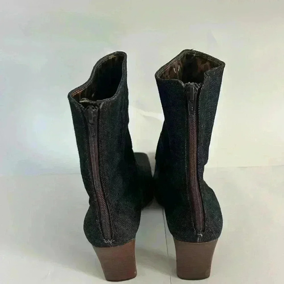 Vintage Denim Bootie Amanda Smith, Size 9 - Picture 2 of 7